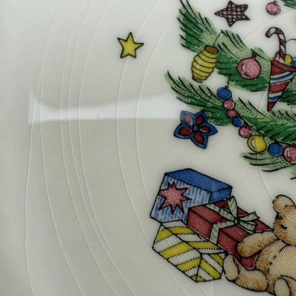 Nikko Happy Holiday Christmas Tree Salad Bread Dessert Plates 8" Set of 10 - Picture 8 of 13